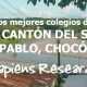 Los mejores colegios de El Cantón del San Pablo, Chocó