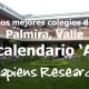 Los mejores colegios de Palmira, Valle calendario 'A'