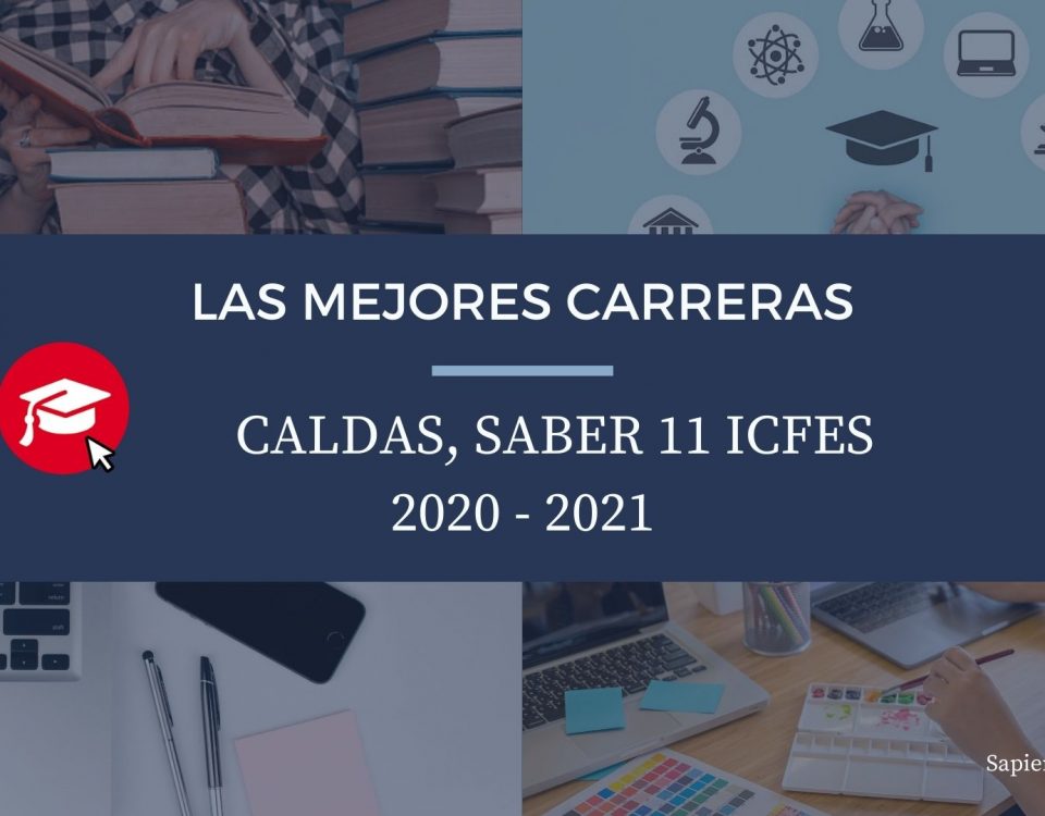 Las mejores carreras Caldas, saber 11, Icfes 2020-2021