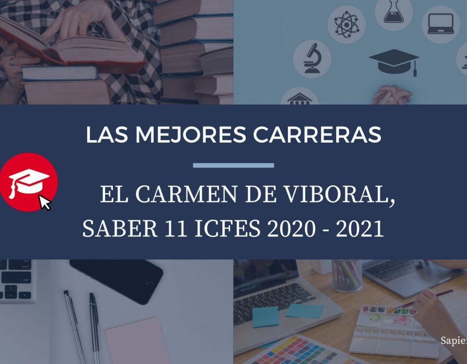 Las mejores carreras El Carmen de Viboral, saber 11, Icfes 2020-2021