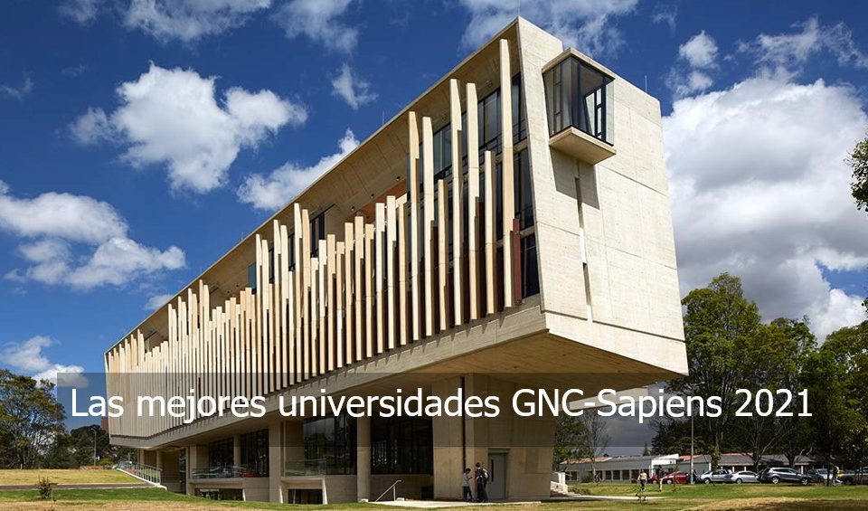 Las mejores universidades GNC-Sapiens 2021
