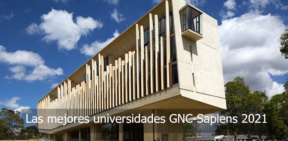 Las mejores universidades GNC-Sapiens 2021